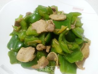 青椒炒肉的做法步骤：3
