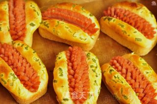 花刀热狗面包的做法步骤：12