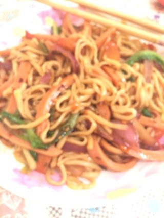 怪味炒面的做法步骤：7