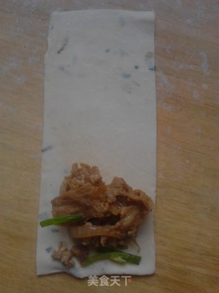 烤孜然羊肉卷的做法步骤：3