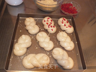 中种奶酥粒辫子包的做法步骤：21