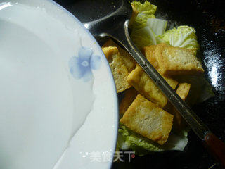 木耳娃娃菜烧豆腐的做法步骤：7