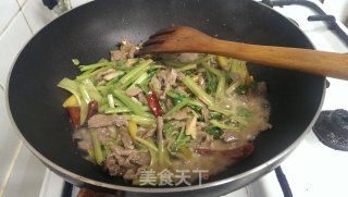 芹菜泡椒牛肉的做法步骤：6