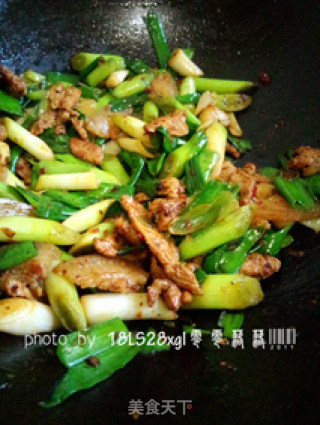 家常菜：蒜苗肉片的做法步骤：8