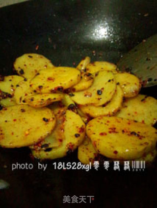 开胃干锅土豆片的做法步骤：5
