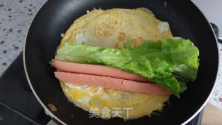 鸡蛋灌饼的做法步骤：7