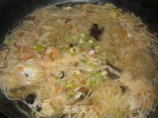 鲜虾鸡丝面的做法步骤：12