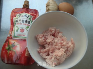 茄汁丸子的做法步骤：1