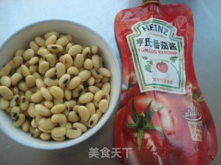茄汁烧黄豆的做法步骤：1