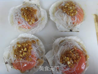 蒜蓉粉丝蒸扇贝的做法步骤：10