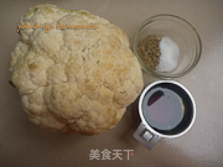 孜然花菜的做法步骤：1