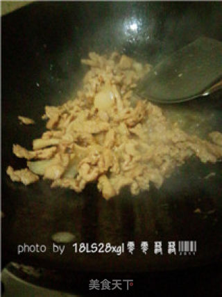 家常菜：时蔬炒肉片的做法步骤：6
