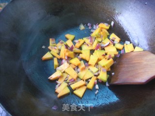 培根南瓜焗饭的做法步骤：6
