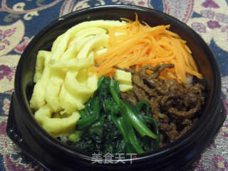 石锅拌饭的做法步骤：9