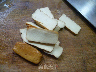 大蒜香干炒猪肺的做法步骤：4
