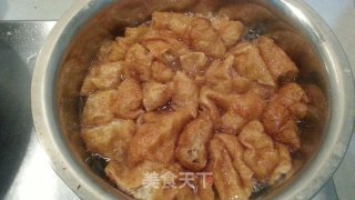虾仁独面筋的做法步骤：4