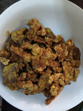 孜然炸肉的做法步骤：5