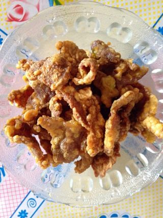 孜然炸肉的做法步骤：7