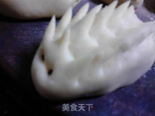 冬天用面包机做—红薯刺猬包的做法步骤：10