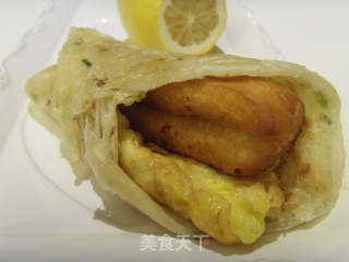 油条香蛋煎饼的做法步骤：8