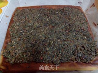 坚果葡萄干蛋糕卷的做法步骤：6