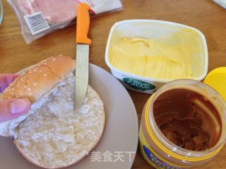 培根汉堡- 早餐小清新的做法步骤：4