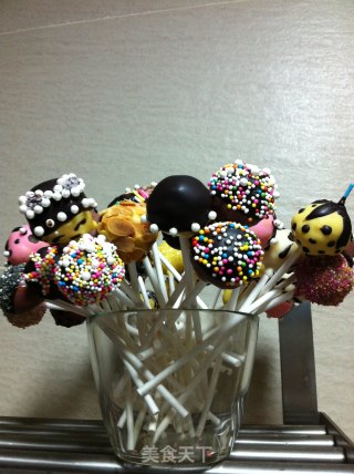 cake pops 节日亲子蛋糕棒棒糖，要多美好，有多美好的做法步骤：4