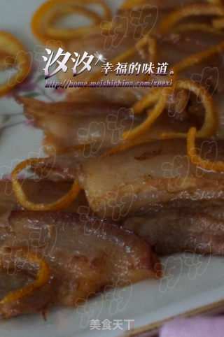 香橙煎五花肉的做法步骤：21