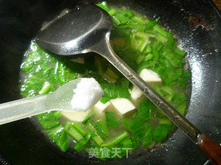 鸡汁豆腐汤的做法步骤：5