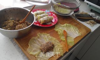 妈妈的味道~白菜肉卷~的做法步骤：1