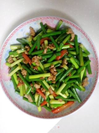 肉末炒蒜苔的做法步骤：9