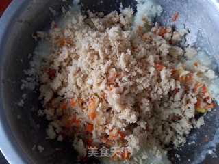 油炸素丸子的做法步骤：2