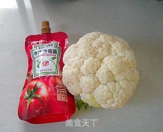 茄汁花菜的做法步骤：1