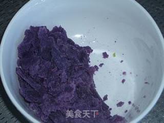 椰蓉紫薯春卷的做法步骤：1