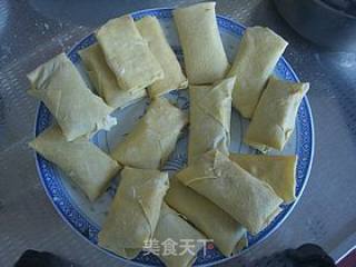 椰蓉紫薯春卷的做法步骤：6