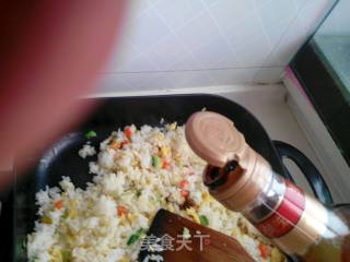 香葱焗蛋炒饭的做法步骤：6