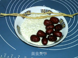 参枣红糖八宝饭的做法步骤：1