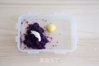紫薯甜饼----小朋友的健康零食的做法步骤：3