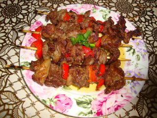 孜然煎烤羊排肉串的做法步骤：6