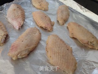 炸鸡翅烤箱版的做法步骤：3