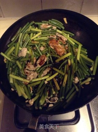 蒜薹炒肉丝的做法步骤：7