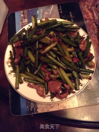 蒜薹炒肉丝的做法步骤：8