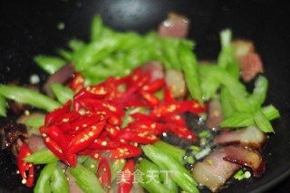 蕨菜炒腊肉的做法步骤：6