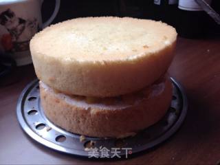 黄桃生日蛋糕的做法步骤：5