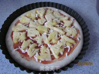 培根鸡肉卷披萨的做法步骤：4
