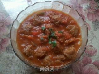 茄汁丸子汤的做法步骤：9