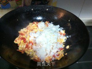 西红柿蛋炒饭的做法步骤：6