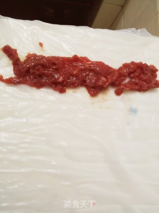 传统粤味——牛肉拉肠的做法步骤：2