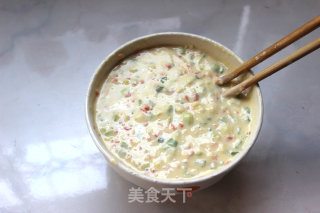 快手早餐做起来——葱花蛋饼的做法步骤：6