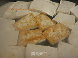 炕豆腐佐蕃茄酱的做法步骤：4